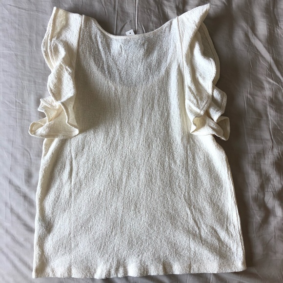 ‼️SALE‼️ Madewell Texture & Thread Ruffle Tank - Picture 3 of 6